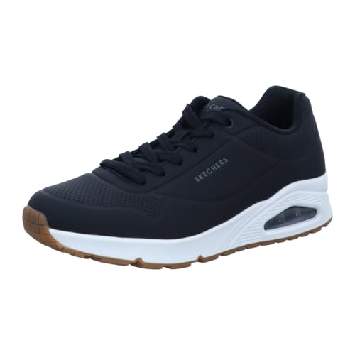 Skechers Uno Stand On Air, Scarpe da ginnastica Uomo, Dark Black Durabuck Trim, 41 EU