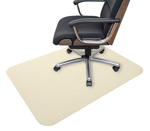 サンコー チェアマット ずれない ゲーミング デスクマット 床保護 おくだけ吸着 90×120cm クリーム 日本製 KQ-77