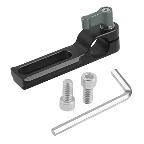 CS PRIORITY Barre universelle standard de 15 mm NATO Rail de serrage avec vis 1/4 pour caméra DSL Poignée supérieure/plaque/cage Gris