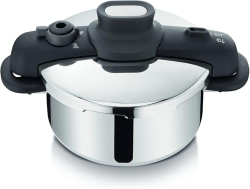 Opiniones y reviews de Olla Express Chedraui los 5 más buscados. 47 T-fal Olla de presión Compact Easy capacidad para 4 litros, de acero inoxidable, Cocina más rápido y seguro, incluye 5 sistemas de seguridad, P3534236