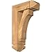 Ekena Millwork BKT0604X14X22IMP03SWR Imperial Arts and Crafts Smooth Bracket w/Offset Brace, Western Red Cedar