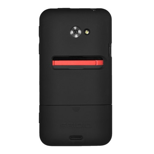 Seidio CSR3HTJET-BK SURFACE Case for HTC EVO 4G LTE - 1 Pack - Retail Packaging - Black