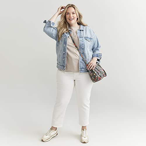 Vera Bradley Mini Multi-Compartment Crossbody Purse, Pastel Plaid-Recycled Cotton #TOP5