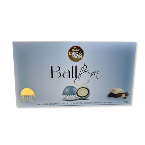 Confetti con pirottini Ball Bon Nuance avion 500g - BUAO050 confetto pralina di cioccolato al latte ricoperte di zucchero colorato