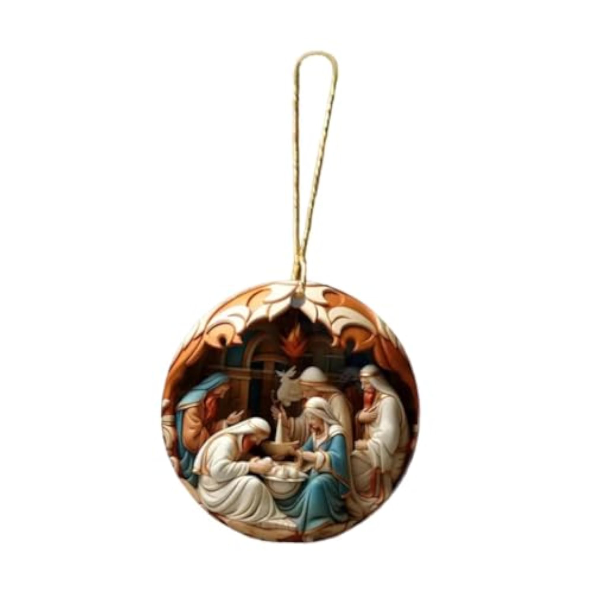 Christmas Nativity Scene Ornament, Tree Hanging Decoration