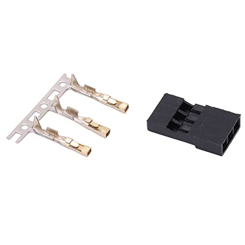 Kit de 100 conectores macho JR chapados en oro miniatura 5