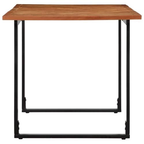 Table à manger rectangulaire en bois massif de cuisine 160cm