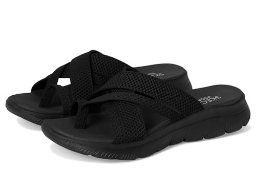 Sandales Skechers Summits-Fantasy Walk pour femme | Modèle sport noir 7.5 Wide