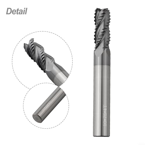 AlTiN beschichteter Vollhartmetall-Schruppfräser, 4 Zähne Design für effektiven Materialabtrag in der Fertigung (10mm)
