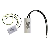 EntstörKondensator 0,4uF 2x 0,0025uF; 16x37mm; Miflex; KSPPpzp-024 &amp; EntstörKondensator 0,1µF 250V 15,5x35,5mm ; Miflex ; 0,1uF KSPpz-5 100nF