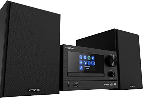 Kenwood M-7000S-B Kompaktowy Zestaw Stereo, Czarny, 20 x 26 x 11.5 cm
