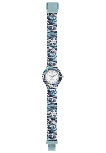 HIP HOP, Collezione I Love Japan, Orologio Donna Blue, Cinturino in Silicone Intercambiabile, Pratica Chiusura, Cassa 32mm, Movimento al Quarzo, Resistente all'Acqua, Lunghezza Regolabile, Multicolor