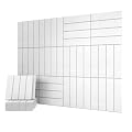 UMIACOUSTICS 12 PCS Acoustic Panels,11.8" x 11.8" x 0.4" Sound Absorbing Wall Panels for Office, Studio, Home Theater, White