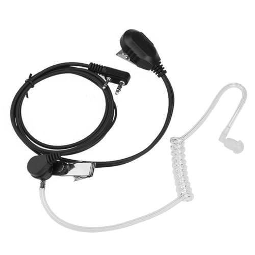 Ersatz-Luft-Akustikschlauch, Walkie-Talkie-Headset, Luftkanal mit Befestigungsclip für Retevis, Motorola, Kenwood, Baofeng, Walkie-Talkie mit Clip-Sicherheitskopfhörer, 4 Stück