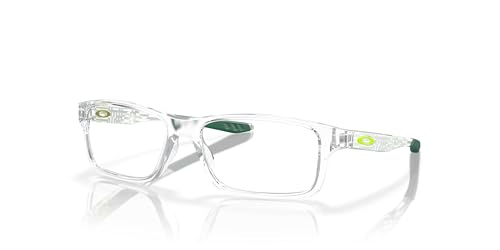 Oakley Youth OY8002 Crosslink XS Prescription Eyewear Frames, Polished Clear/Demo Lens, 49 mm