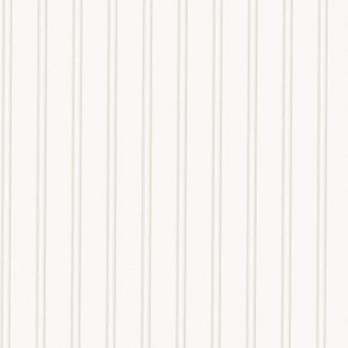 Graham & Brown Paintable Beadboard Wallpaper White #TOP3