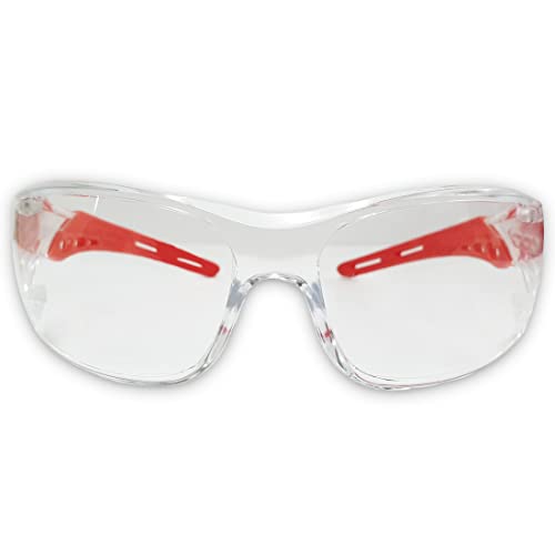 Image of VENUS - E-306 CHC - Safety Goggles - ISI Certified, Polycarbonate Hard Coated Anti-Scratch Lens, UV Protection, Industrial, Cycling, Bike & Car Driving - Clear Lens - Pack of 1