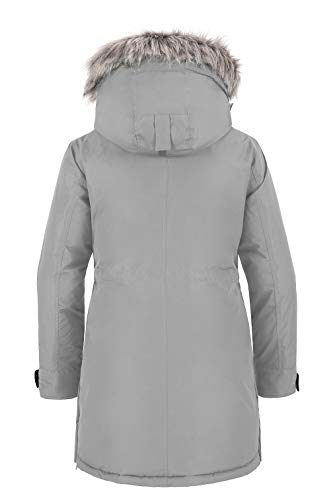 wantdo Women's Hooded Winter Coat Waterproof Warm Long Puffer Jacket Parka2
