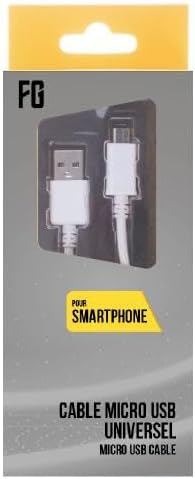 Freaks and Geeks -Universal Micro USB Data Charging Cable 1m - White