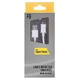 Embout micro USB Freaks and Geeks -Câble de charge data Micro USB universel 1m - Blanc