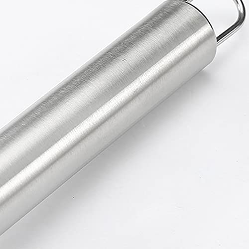 Juego de batidor de Acero Inoxidable y raspador de Silicona con Separador de Huevos para Cocina casera, Mango ergonómico Cepillado Silk Pillowcase