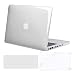 MOSISO Plastic Hard Shell Case & Keyboard Cover & Screen Protector Only Compatible Old MacBook Pro 13 Inch (A1278 CD-ROM), Release Early 2012/2011/2010/2009/2008, Crystal Clear