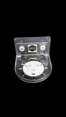 Image of Bectro Transparent Acrylic CCTV Camera Wall Mount Stand, Drill Free, Comes with Strong Adhesive Tape with Inbuilt Screw Set - Durable, Sleek Bracket (Pack of 2)