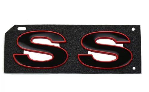 Image of Side Door Emblem 3D Badge Nameplate Letter Sticker 12369966R Fit for 1996-2002 SS 2pcs (Red Black)