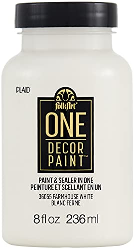 FolkArt 36055 One Décor Paint, 8 oz, Farmhouse White