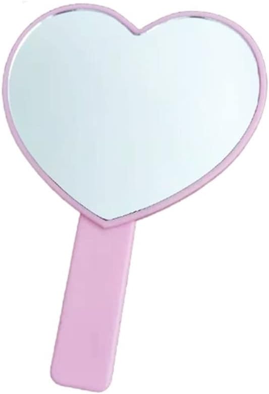BBAUER Vanity Mirror Portable Handheld Makeup Mirror Vanity Mirror Makeup Dresser with Handle Hand Mirror Makeup Mirror Ladies Small Mirror Gift Makeup Mirror (Color : A)