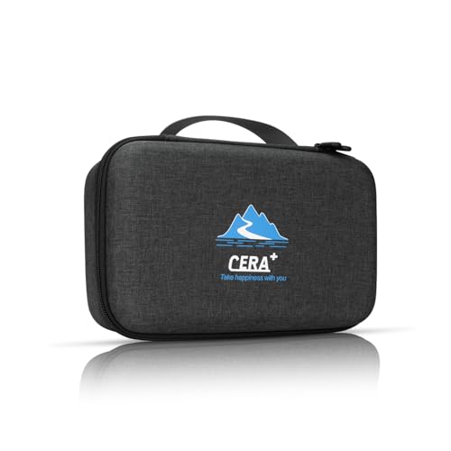 CERA+ Portable Electric Coffee Maker Carrying Bag Waterproof Sturdy EVA Portable Coffee Maker Storage Case Hand Hold Belt, Suitable for Travelling, Office, Camping