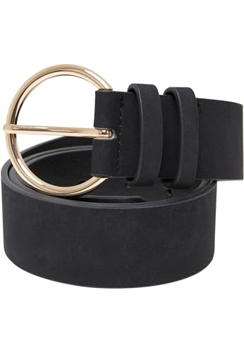Urban Classics Unisex Gürtel Basic Suede PU Belt, klasisscher Unisex Gürtel mit Dornschließe, Lederimitat, erhältlich in verschiedenen Farben, Größen S/M-L/XL
