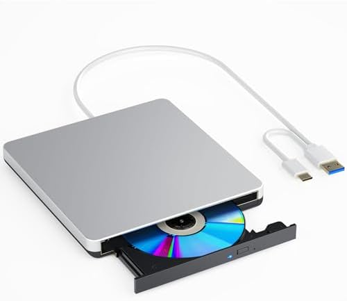 Amazon.com: aelrsoch External CD DVD Drive USB 3.0 Portable CD DVD RW ...