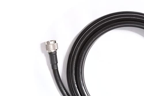Paradar X-400 coaxial cable, ultra-low-loss for LoRa and HNT N-male to RP-SMA male, 15m, Black - Image 3