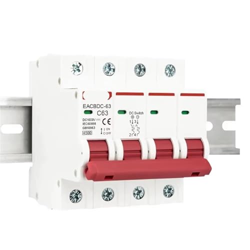 Disjoncteur solaire 3P 63A évitez les surcharges DC 1000V PV