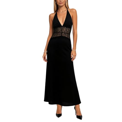 Robe longue fleurie rouge patchwork pour femme chic et tendance
