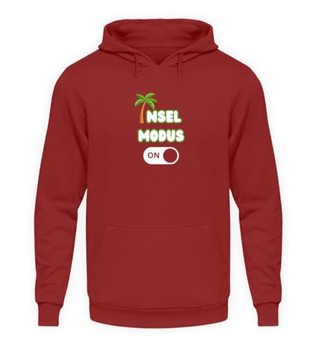 Sweat à capuche Malle Party Mallorca rouge brique XL vêtement enterrement de vie de jeune fille