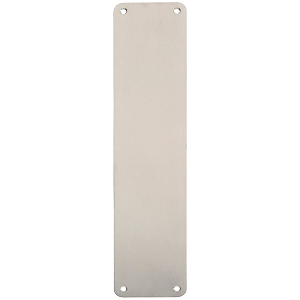 Loops Satin Stainless Steel Plain Door Finger Plate - 350 X 75Mm - Push Plate | Protective Door Push Plate - Commercial Door Finger Plate - Plain/Push/Pull Engraved Options