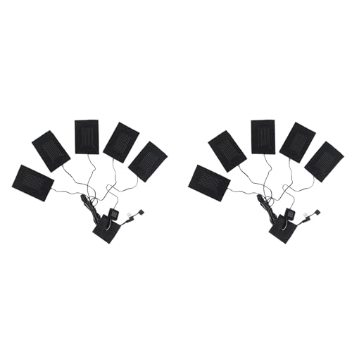 DNGURK 2X USB�ߗރq�[�^�[�p�b�h 3�i���x���ߎ��d�M�t�� �x�X�g�W���P�b�g�p�E�H�[�}�[�p�b�h 5 In 1