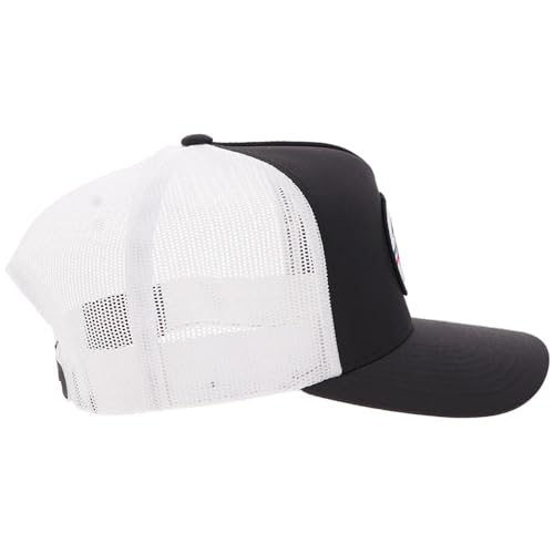 Image of HOOEY Officially Licensed Pabst Blue Ribbon One Size Fits All Adjustable Snapback Hat for Men and Women Mesh Back Trucker Hat