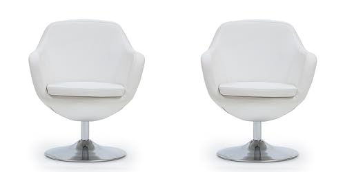 Sillón Plegable Cuero Sintético Blanco miniatura 1