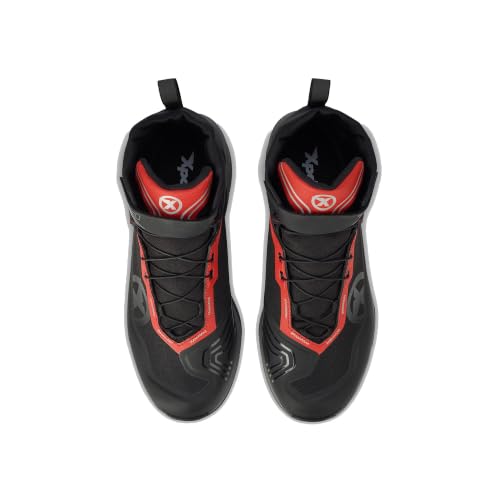 Chaussures de moto imperméables XPD X-Beat H2Out noir rouge taille 38 - 2