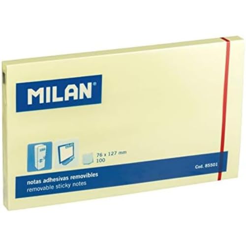 Milan 85501 - Bloc 100 notas adhesivas, color amarillo