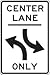 Accuform CENTER LANE (TWO WAY LEFT TURN) ONLY (FRR661DP)