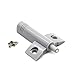 Hu Sheng Store 10 sztuk/wiele kawałków szare białe drzwi szafki kuchennej przystanek szuflada miękkie ciche drzwi bliżej bufora tłumienia ze śrubami Cabinet Hardware (Color : Gray)