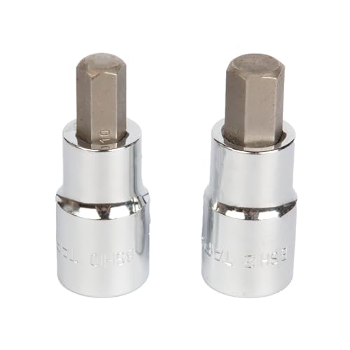 Image of Taparia Hex Bit Socket BSH 10mm / 12mm set of 2 pc, inch Square Drive, 10mm & 12mm, Allen Hex Socket - Suitable for Automotive, Industrial & DIY Applications.