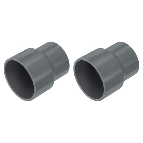 Reductores | Quarkzman Reductor De Tubería De Upvc 50 40mm Gris 2pcs
