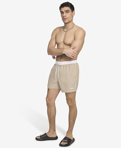 DKNY Men's Lightweight Quick Dry Volley UPF 40+ Protection Swim Trunk2