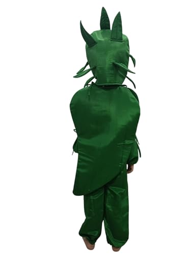 Image of BookMyCostume Green Chilli Hari Mirch Vegetable Kids Fancy Dress Costume 5-6 years
