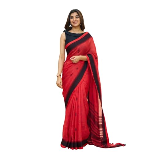 Image of H&J INNOVATION Women's SOFT LILAN SLAB ATTRACTIVE CHARMFULL BEAUTIFUL RICH PALLU & JACQUARD WORK RUNNING EXCLUSIVE BORDER 5.5 Meter Saree| 0.8 Meter Unstitched Blouse Piece HJ-5818